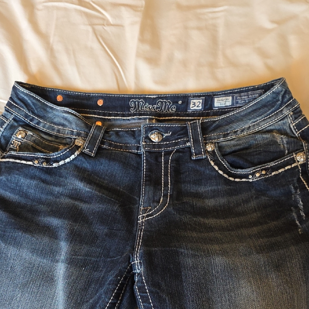 Miss Me Dark Blue Boot Cut Jeans